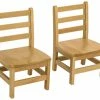 Brand new 😍 Wood Designs Deluxe Hardwood Chairs, 10-Inch Seat Height, 14 X 12-1/8 X 22-1/8 Inches, Natural, Set Of 2 😉