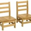 Buy 🤩 Wood Designs Deluxe Hardwood Chairs, 11-Inch Seat Height, 14 X 12-1/8 X 23 Inches, Natural, Set Of 2 👍