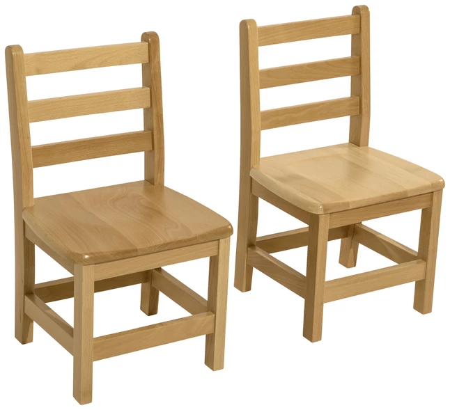 New ๐คฉ Wood Designs Deluxe Hardwood Chairs, 15-Inch Seat Height, 16 X 14-3/4 X 27-3/4 Inches, Natural, Set Of 2 ๐