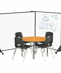 Promo 💯 Mooreco Portable Pre-school Divider, 4 X 4 Ft, Markerboard White 😉