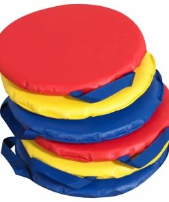 Top 10 💯 Childrens Factory Children's Factory Cushion Set, Soft Foam, 12 X 12 X 1 Inches, Assorted Color, Set Of 6 👍