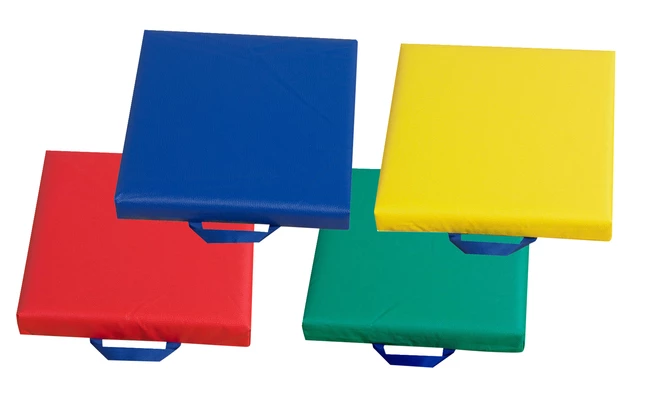 Discount ❤️ Childrens Factory Children's Factory Square Floor Cushion Set, 15 X 15 X 2-1/2 Inches, Vinyl, Assorted Color, Set Of 4 ✔️ 1 Discount ❤️ Childrens Factory Children's Factory Square Floor Cushion Set, 15 X 15 X 2-1/2 Inches, Vinyl, Assorted Color, Set Of 4 ✔️