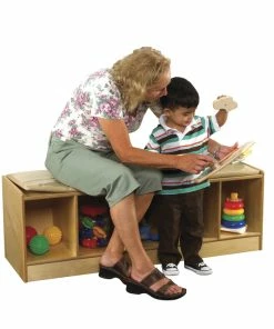 Best deal 🛒 Childcraft Bench With Cushion, 47-3/4 X 14-3/4 X 16 Inches 🎁
