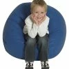 Hot Sale 💯 Childrens Factory Children's Factory Premium Bean Bag Chair, 35 Inches, Vinyl, Blue 🥰