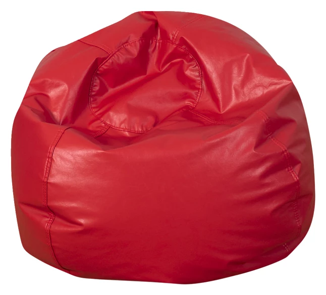Discount đ Childrens Factory Children's Factory Premium Bean Bag Chair, 35 Inches, Vinyl, Red âď¸ - Image 2