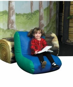 Flash Sale 🧨 Childrens Factory Children's Factory Pre-School High Back Chair, Vinyl, Blue/Green 🔥