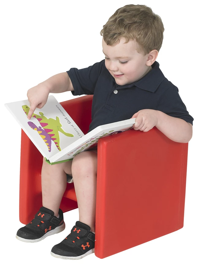 New đ Childrens Factory Children's Factory Cube Chair, 15 X 15 X 15 Inches, Red đĽ - Image 2