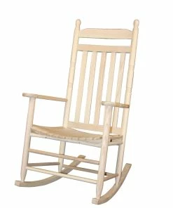 Coupon 🎁 Dixie Seating Adult Rocker, 24 X 26 X 53 Inches, Natural Finish 🌟