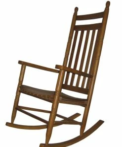 Best Sale 🔥 Dixie Seating Adult Rocker, 24 X 26 X 49 Inches, Medium Oak ✨