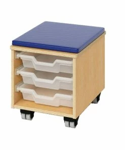 Coupon 🔥 Whitney Brothers Teachers Rolling Stool, 3 Trays, 14-1/2 X 18-1/2 X 16-1/2 Inches 😉