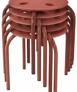 Best Pirce 🎉 Classroom Select Prima Stool, 12-Inch Seat Height, Red, Set Of 5 😀