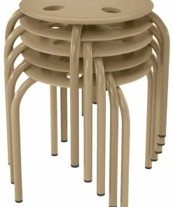 Best Pirce ✨ Classroom Select Prima Stool, 12-Inch Seat Height, Beige, Set Of 5 🛒