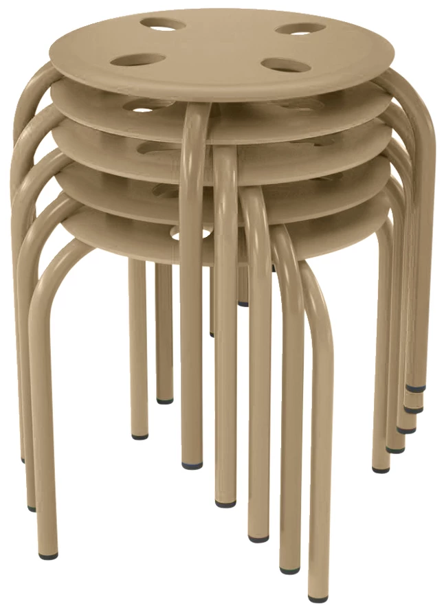 Best Pirce โจ Classroom Select Prima Stool, 12-Inch Seat Height, Beige, Set Of 5 ๐