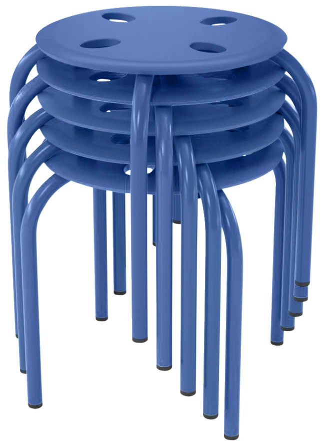 Wholesale ๐ฅ Classroom Select Prima Stool, 12-Inch Seat Height, Blue, Set Of 5 ๐