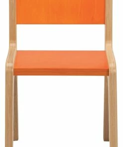 Outlet 😍 Whitney Brothers Whitney Plus Chair, 14-Inches High, 13-3/4 X 17 X 23-1/2-Inches, Orange 🛒