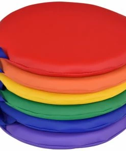 Best Pirce đĽ Childcraft Round Cushions, 12 X 12 X 1 Inches, Primary Color, Set Of 6 đ