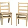 Flash Sale 💯 Foundations Little Scholars Ladderback Chairs, 14-Inch Seat, Set Of 2 🔥