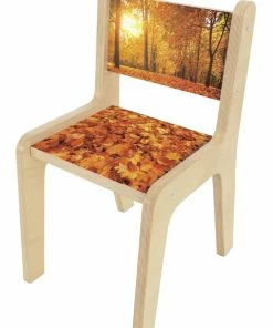 New ✔️ Whitney Brothers Nature View Autumn Chair, 14-Inch Seat, 13-3/4 X 17 X 25-1/2 Inches 🌟