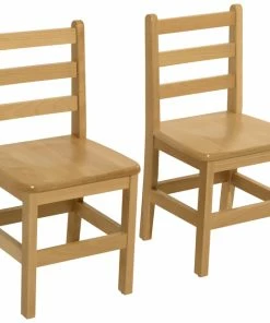 Best Sale 👍 Wood Designs Chair, 18-Inch Seat Height, Hardwood, 17-7/8 X 16-3/4 X 33 Inches, Natural, Set Of 2 😉