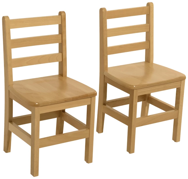 Best Sale ๐ Wood Designs Chair, 18-Inch Seat Height, Hardwood, 17-7/8 X 16-3/4 X 33 Inches, Natural, Set Of 2 ๐
