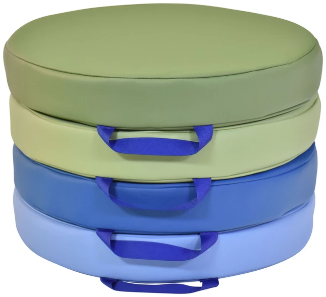 Wholesale ✨ Childcraft Round Cushions, 15 X 15 X 2-1/2 Inches, Set Of 4 ✨ - Image 2