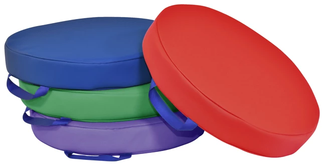 Wholesale ✨ Childcraft Round Cushions, 15 X 15 X 2-1/2 Inches, Set Of 4 ✨ - Image 4