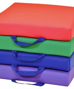 Flash Sale â Childcraft Square Cushions, 15 X 15 X 2-1/2 Inches, Assorted Colors, Set Of 4 đ