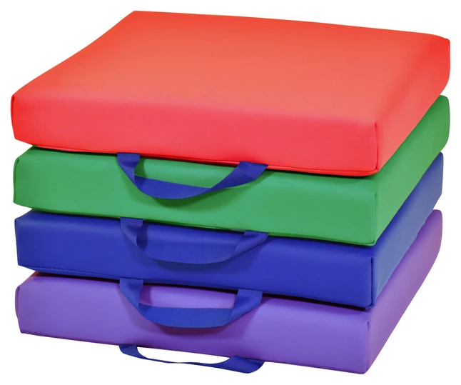 Flash Sale â Childcraft Square Cushions, 15 X 15 X 2-1/2 Inches, Assorted Colors, Set Of 4 đ