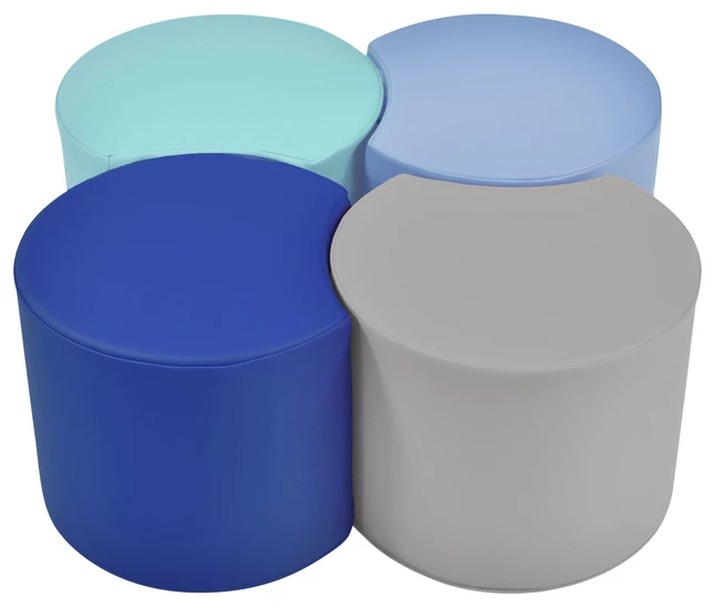 Best deal đĽ Childcraft Crescent Ottoman, 16 X 14-1/2 X 12 Inches, Set Of 4 đ - Image 2