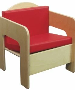 Cheapest 😍 Wood Designs Comfy Seating Chair With Cushions, Tuff Gloss UV, 17 X 15-3/4 X 20 Inches 🎉